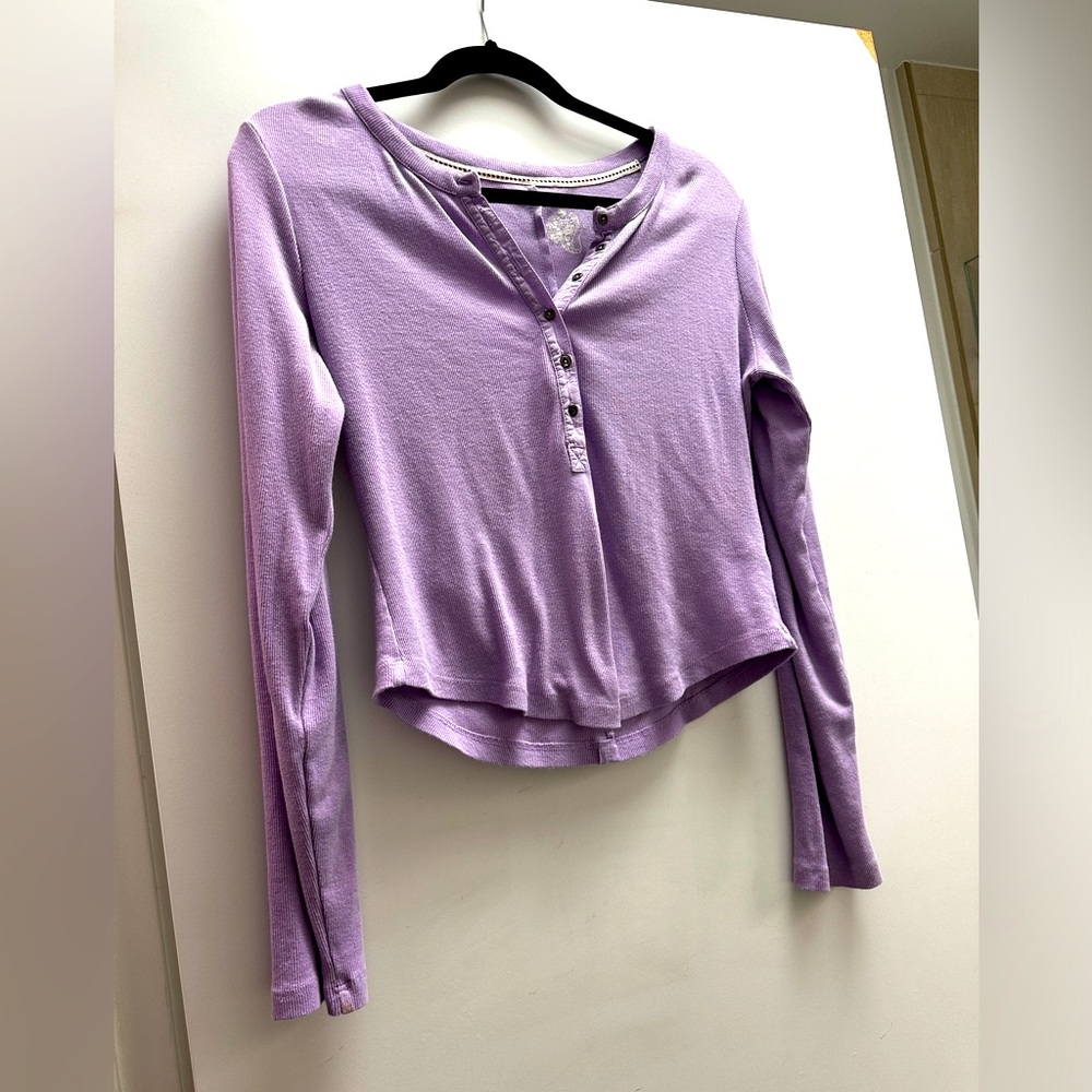 Anthropologie Pilcro Ribbed Henley